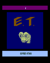 E.T. The Extra-Terrestrial Title Screen